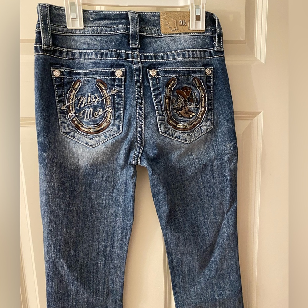 Miss Me Women's Embellished Blue Boot Cut Jeans